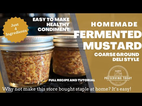 Homemade Mustard | How I Make Fermented Mustard from Scratch