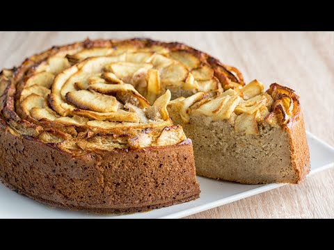 TARTA DE MANZANA y dátiles Saludable