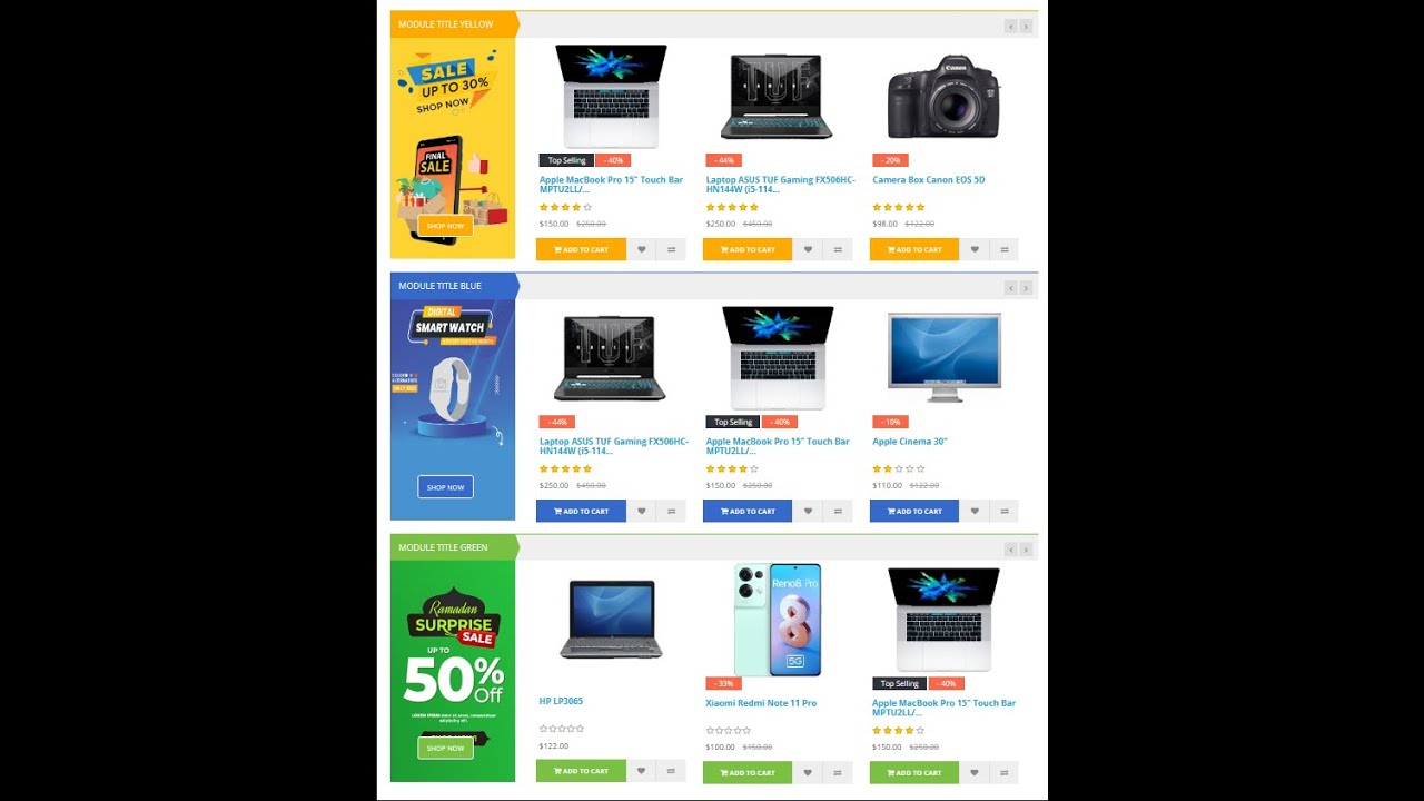 Module Featured Advanced For Opencart