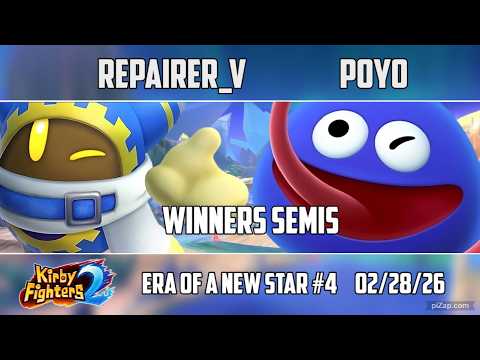 Repairer_v (Magolor) vs Poyo (Gooey) Era of a New Star #4 - Kirby Fighters 2 Tournament