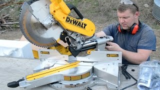 DEWALT 779 (DWS780) Double Bevel Compound Sliding Miter Saw Unboxing