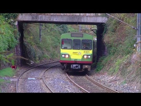 Dart Train number 8301 - Glenageary Station, Dublin
