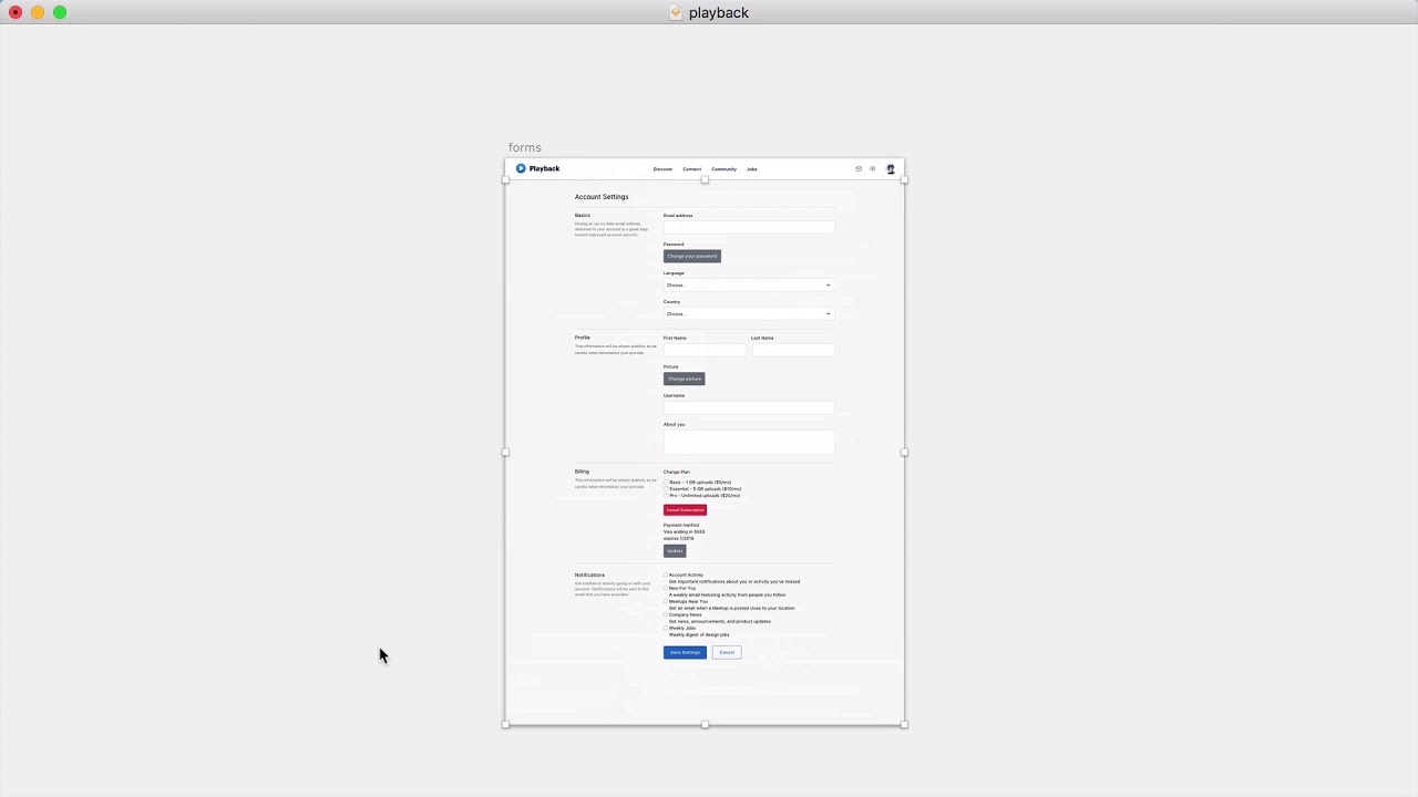 Designing a Complex Form