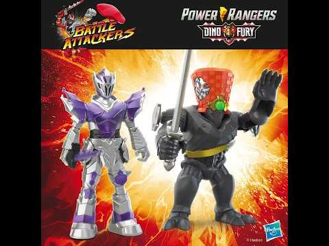 Power Rangers Dino Fury Battle Attackers 2-Pack Void Knight vs. Snageye Kicking Action Figure Toys For Ages 4 and Up thumbnail