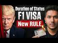 Trump Ended F1 Visa Duration Of Status Rule Q A W Lawyer Impact On OPT STEM OPT H1b Visa