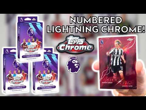 ULTRA RARE RED 3/5 LIGHTNING CHROME CARD HIT! | TOPPS CHROME PREMIER LEAGUE 2026 HANGER PACK OPENING