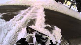 preview picture of video 'Snapper Rear Engine Mower Snow Plow'