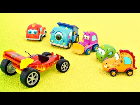 Full episodes of Mocas Little Monster Cars cartoons for kids. Toy cars for kids & trucks for kids.