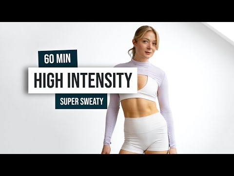 60 MIN KILLER HIIT Cardio - No Equipment, Bodyweight Only