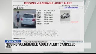 Missing vulnerable adult alert cancelled