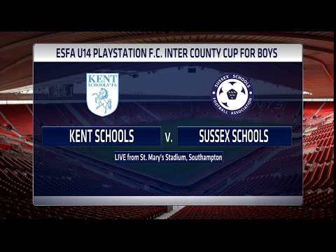 ESFA U14 PLAYSTATION F.C. INTER COUNTY CUP FOR BOYS - KENT SFA V SUSSEX SFA