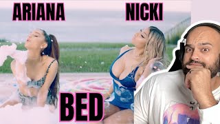 Nicki Minaj x Ariana Grande - Bed Reaction - I ALWAYS PAUSE AT THE WRONG TIME..