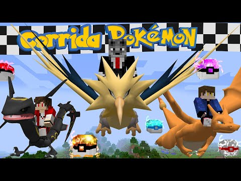 Nova Corrida de Pokemon VOANDO de Level 1000 com as Lucky Pixelmon de Pokemon VOADOR no Minecraft