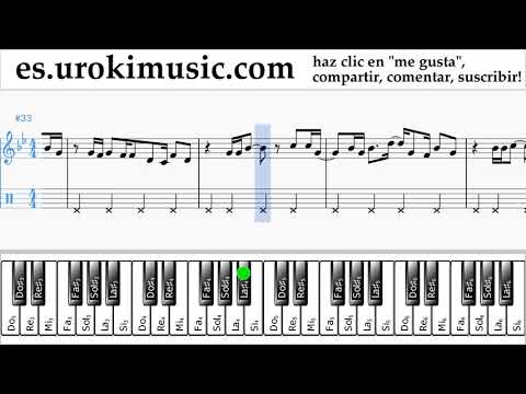 Como Tocar Piano (mano derecha) Major Lazer & DJ Snake - Lean On Tablatura Parte#2 um-i927