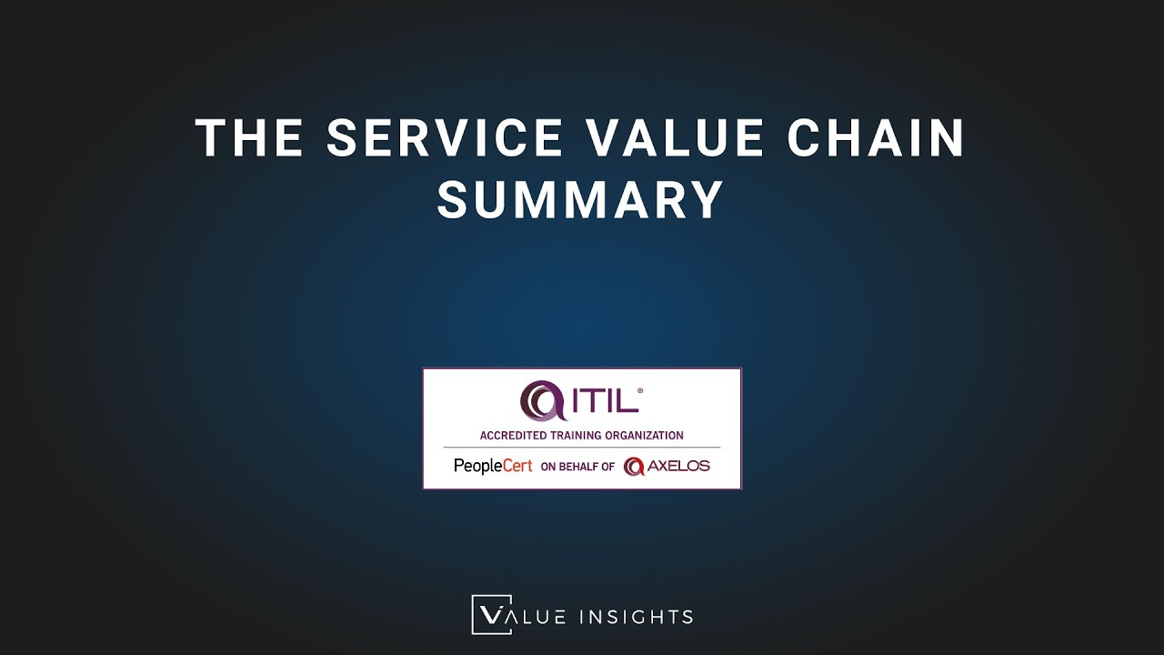 The Service Value Chain Summary
