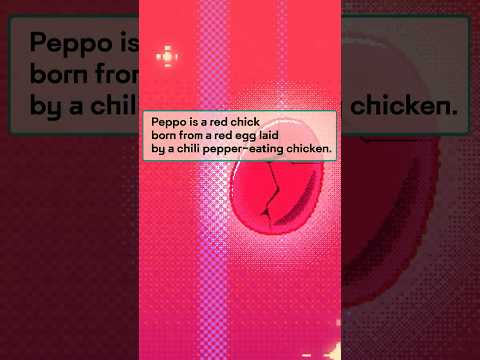 Guide to Peppo #3: Peppo is a Chick Born from a Red Egg 🌶️🥚🔥 #peppo #shorts