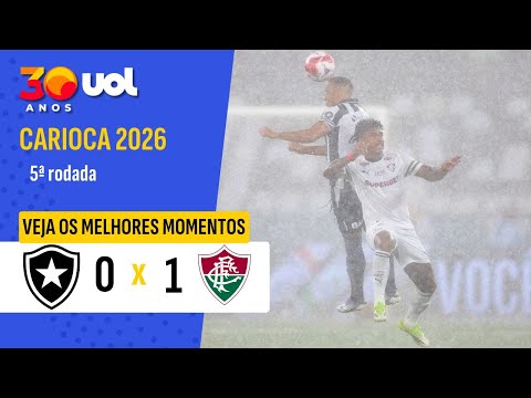 CAMPEONATO CARIOCA  2026: MELHORES MOMENTOS BOTAFOGO 0 X 1 FLUMINENSE