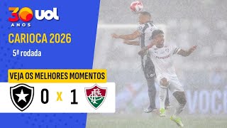 CAMPEONATO CARIOCA  2026: MELHORES MOMENTOS BOTAFOGO 0 X 1 FLUMINENSE