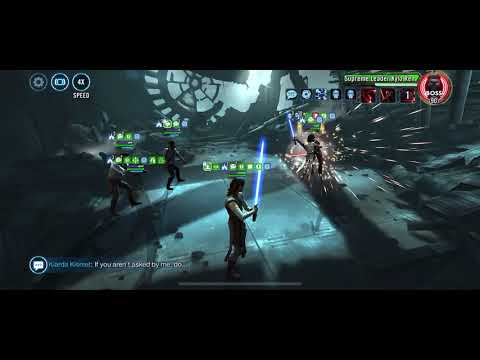 SWGOH: GL Rey tier 6, after kylo lead buff