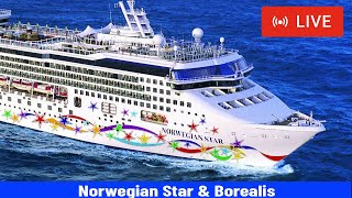 SHIPS TV - Norwegian Star & Borealis Cruise Ship Departing Port of Southampton (LIVE)