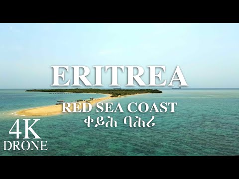 Eritrean Red Sea - 4K Drone View 🇪🇷 with calm instrumental eritrean music ⏐  Massawa, Green Island
