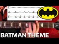 Batman Theme (tv 1966) Guitar Lesson WITH TABS