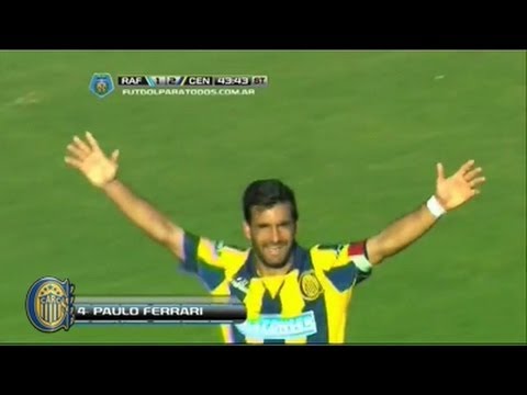 Gol Paulo Ferrari - Atlético Rafaela 1 Vs Rosario Central 3 - Final 2014 - 14ta Fecha