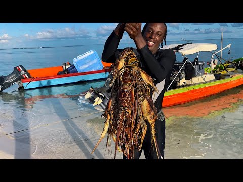 4 DAYS Cooking Fishing & CAMPING 72 miles Living From The Ocean 🇯🇲