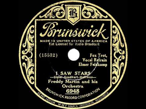1934 HITS ARCHIVE: I Saw Stars - Freddy Martin (Elmer Feldkamp, vocal)