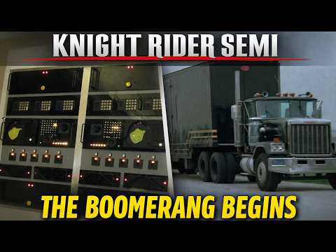 Screen Used Knight Rider Semi Update: Lounge Cabinets Finished & Boomerang Unit Construction Begins!