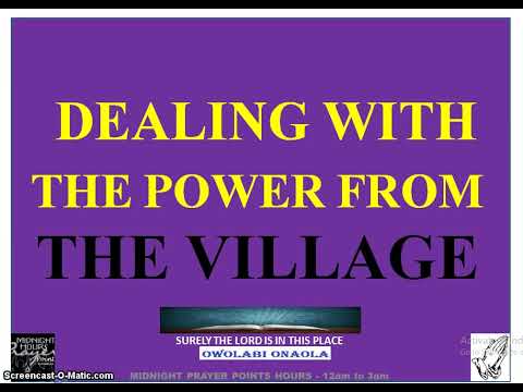 Dealing with the power from the Village -  Owolabi Onaola