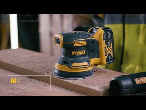 Aku excentrická bruska DCW210 pro velmi hladké broušení dřeva