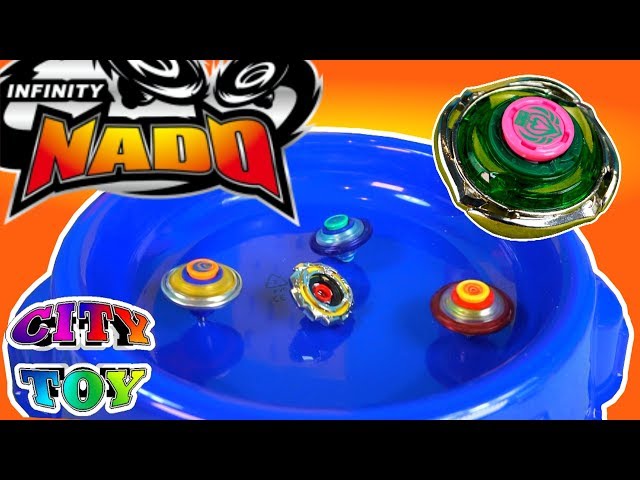 Vídeo relacionado con INFINITY NADO peonza Battle Arena Set, peonza para niños 2PCS contra Juguetes con Mini Lanzador de Espadas, para niños y niñas 5 6 7 8 9 10 11 12 años en adelante