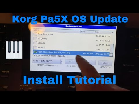 Korg Pa5X OS Update | Install Instructions