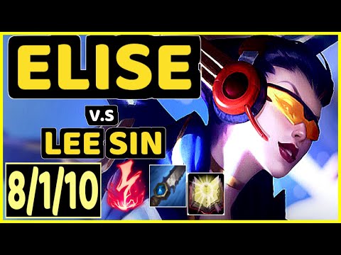CAOS (ELISE) vs LEE SIN - 8/1/10 KDA JUNGLE GAMEPLAY - BR Ranked GRANDMASTER