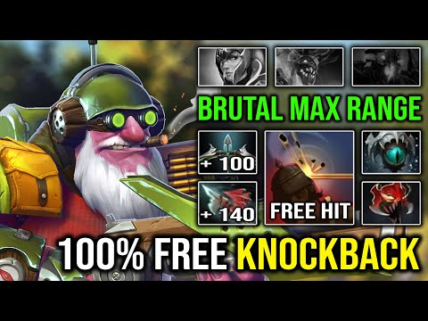100% FREE HIT Knockback Brutal Max Range Sniper EZ 22Min GG with Madness Skadi Slow Dota 2