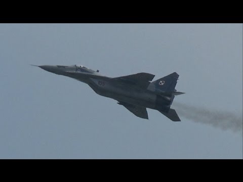 MiG-29 POLISH AIRFORCE at ILA 2016 Berlin AirShow - Loud Afterburner Display