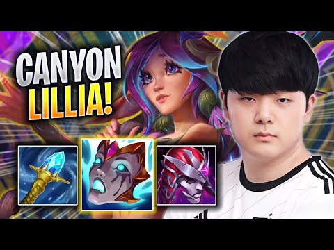 CANYON DESTROYING WITH LILLIA! - DK Canyon Plays Lillia JUNGLE vs Sejuani! | Season 2023