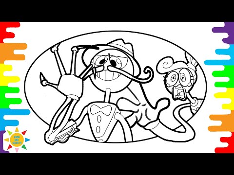Mommy Long Legs VS Daddy Long Legs! Poppy Playtime Coloring Pages | @drawandcolortv