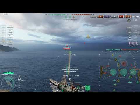 Forrest Sherman vs. Carrier Hakuryu | World of Warships