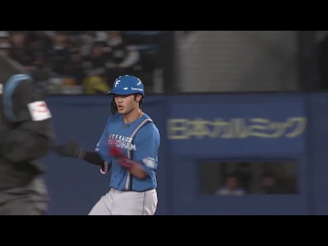 【7回表】試合は振り出しに!! ファイターズ・細川凌平 犠牲フライで同点に追いつく!!  2024年5月17日 千葉ロッテマリーンズ 対 北海道日本ハムファイターズ