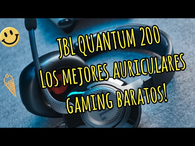 Vídeo relacionado con JBL Quantum 200 Auriculares para gamers con sonido QuantumSOUND y micrófono, con un diseño llamativo, compatible con múltiples plataformas, en negro