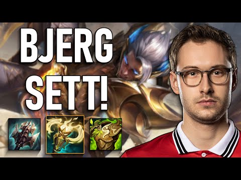 BJERG SLAPS ON SETT! 100T Bjergsen Sett Mid vs. C9 Blaber Sylas - NA CHALLENGER GAMEPLAY Patch 13.1