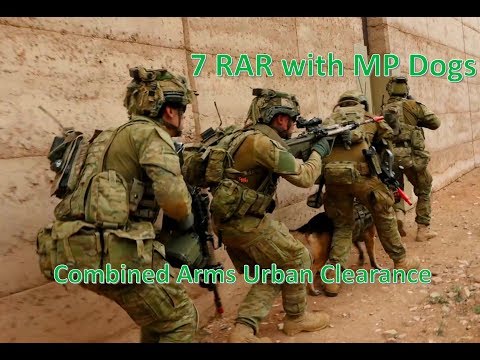 Australian Army 7th Battalion, The Royal Australian Regiment with Military Police in support