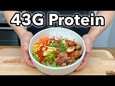 Spicy Gochujang Chicken Bowl Recipe for EASY High Protein Meals