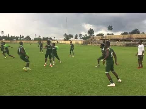 NNL: 36 Lion FC training ahead of tomorrow's clash against J.Atete  FC at Otu-Jeremi stadium