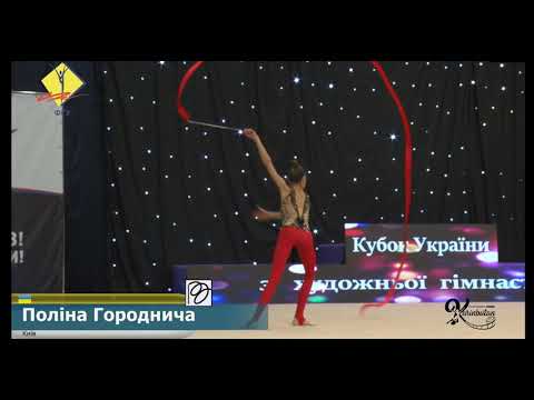 Polina Horodnycha Ribbon Final 21,450 - Ukrainian Cup 2021