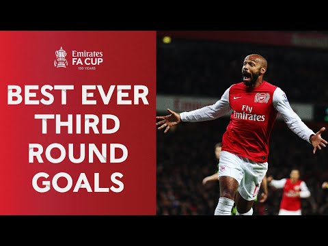 Best Ever Third Round Goals | Magic Bergkamp, Rooney's Header & Henry's Precision | Emirates FA Cup