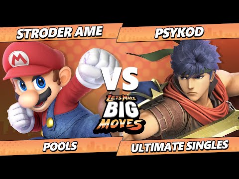 LMBM 2023 - Stroder Ame (Mario, Roy, Greninja) Vs. PsyKoD (Ike) SSBU Ultimate Tournament