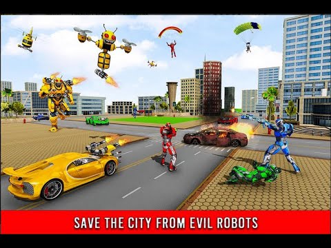 Bumblebee Robot Car Transformation Game: Robot Car Games Cradley Creations Robot Games Gameplay